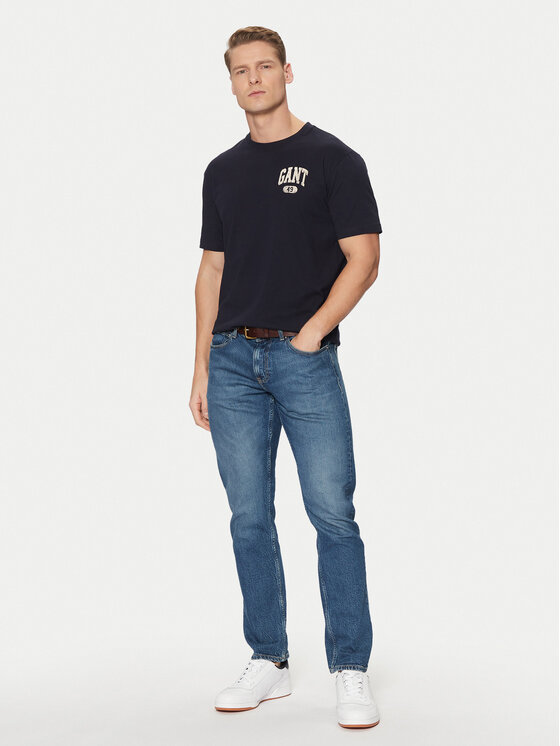Gant Gant Tricou 2003292 Bleumarin Regular Fit