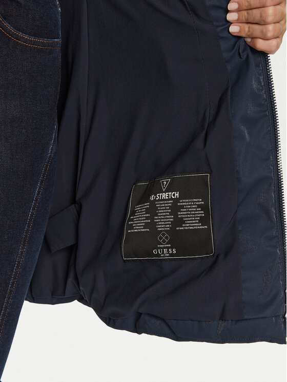 Guess Guess Pūkinė striukė New Oxana W4BL61 WGLZ0 Tamsiai mėlyna Regular Fit