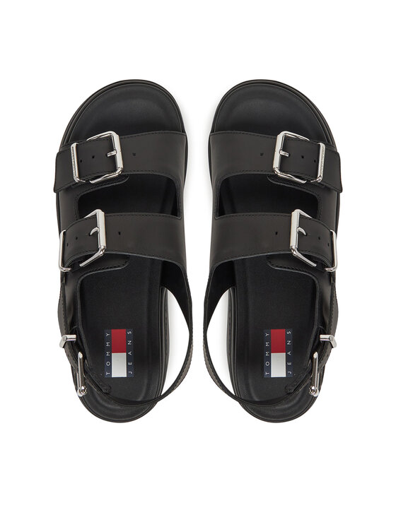 Tommy Jeans Tommy Jeans Σανδάλια Tjw Wedge Sandal EN0EN02774 Μαύρο