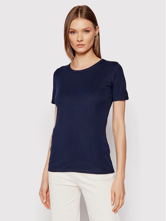 United Colors Of Benetton Tricou 3GA2E16A0 Bleumarin Regular Fit