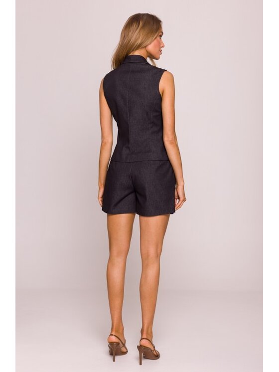 Made of Emotion Made of Emotion Kamizelka M859 Czarny Modern Fit