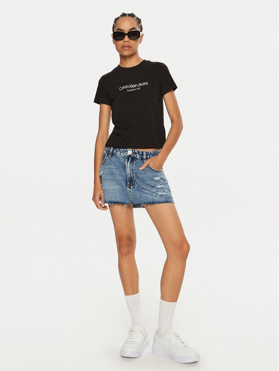 Calvin Klein Jeans Calvin Klein Jeans Majica J20J224914 Črna Regular Fit