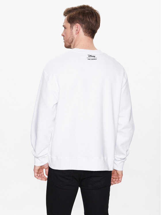 KARL LAGERFELD KARL LAGERFELD Felpa DISNEY Logo 705098 532930 Bianco Regular Fit