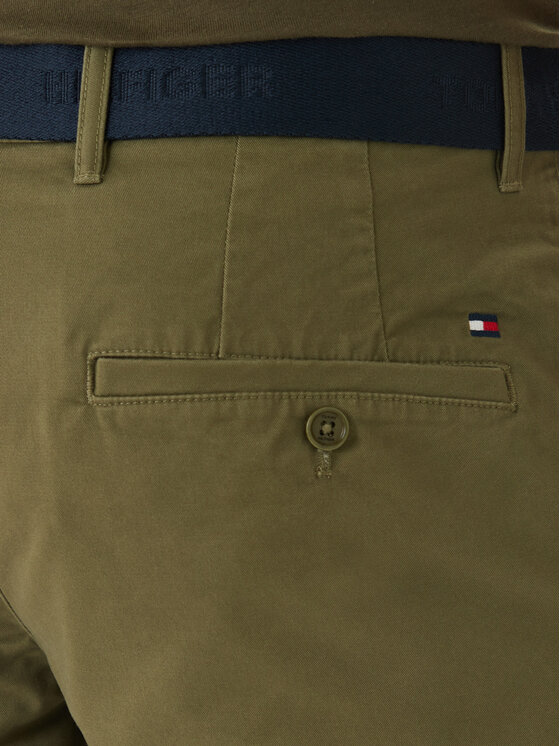 Tommy Hilfiger Tommy Hilfiger Auduma šorti Denton MW0MW42349 Haki Slim Fit