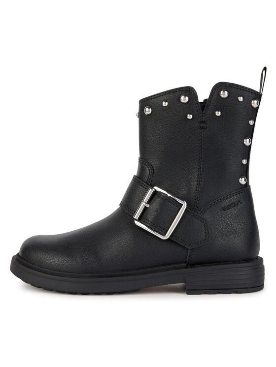 Geox Geox Botine Jr Eclair J369QK 000BU C9999 S Negru
