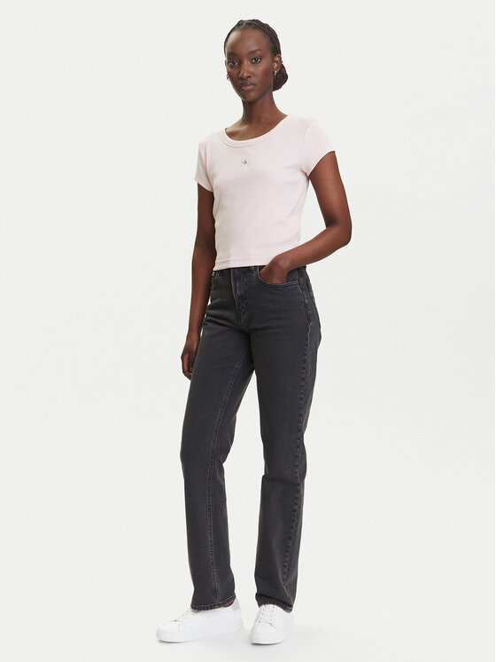 Calvin Klein Jeans Calvin Klein Jeans Farmer LV047B909G Fekete Straight Fit