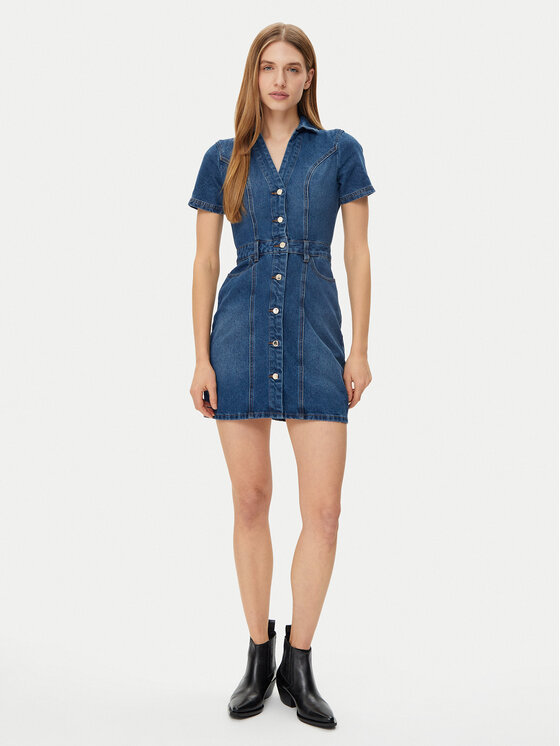 Morgan Morgan Rochie de blugi 241-ROGLA Albastru Regular Fit