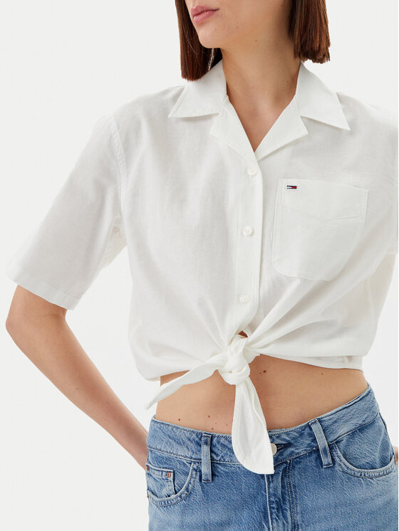 Tommy Jeans Tommy Jeans Košulja DW0DW20286 Écru Regular Fit