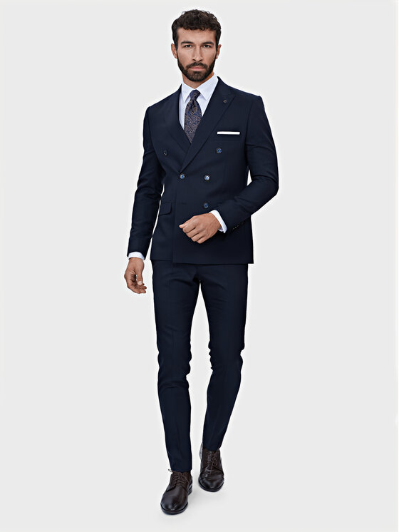 Evenemen Evenemen Garnitur Senatt Granatowy Slim Fit
