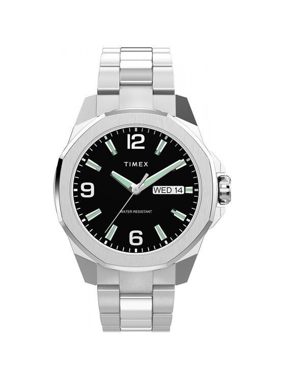 Timex Timex Zegarek TW2W92700 Srebrny