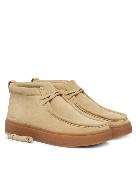 Clarks Clarks Μποτίνια Boxbee WallaBT 26328016 Ανοιχτό μπεζ
