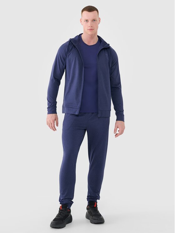 4F 4F Pantaloni da tuta 4FWSS25TFTRM0835-30M Blu scuro Regular Fit