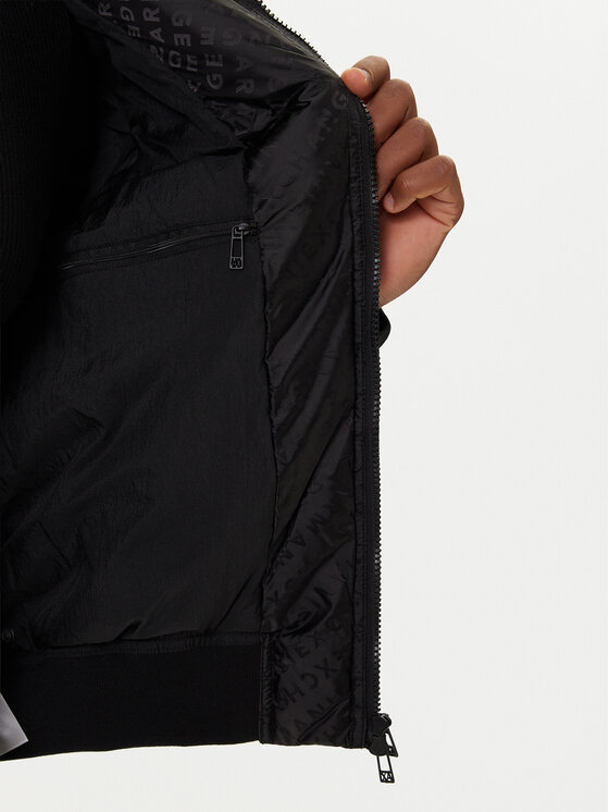 Armani Exchange Armani Exchange Bomber striukė XM001088 AF16592 FC022 Juoda Regular Fit