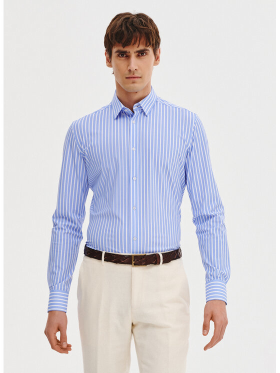 Pako Lorente Pako Lorente Koszula P25SF-1X-028 Niebieski Slim Fit