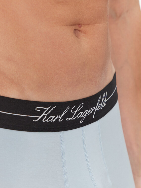 KARL LAGERFELD KARL LAGERFELD Set 3 perechi de boxeri A1M47089 Albastru celest