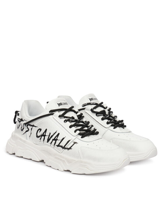 Just Cavalli Just Cavalli Sneakersy 80QA3SH1 ZPC21 Biela