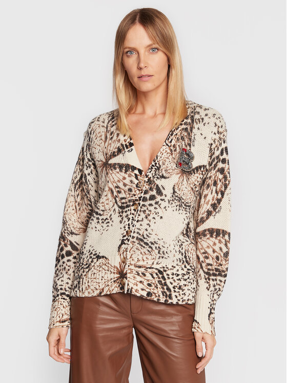 Blugirl Blumarine Kardigán RF2007-MAB00 Béžová Regular Fit