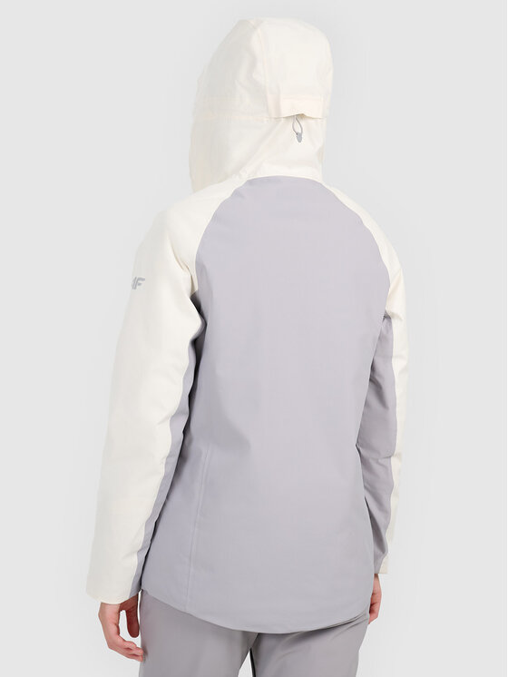 4F 4F Kurtka narciarska SKIWEAR Kremowy Regular Fit