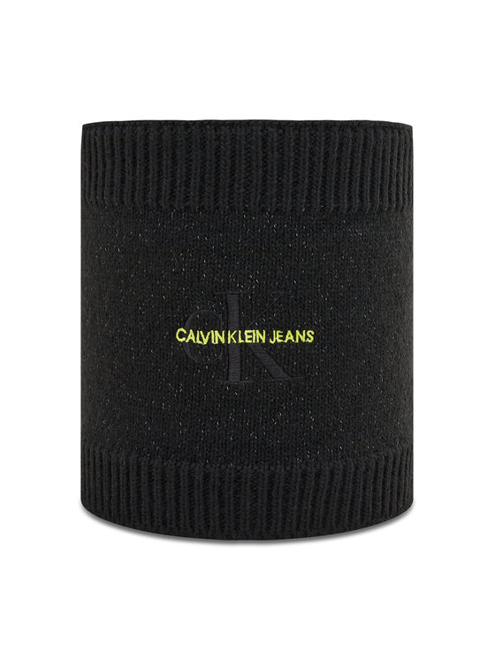 Calvin Klein Jeans Шал - комин Knitted Reflective Snood K50K507192 Черен