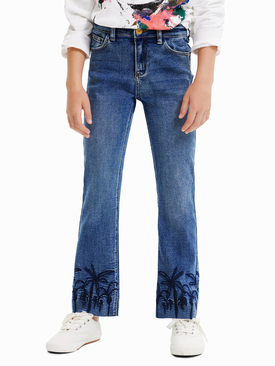 Desigual Desigual Τζιν 23SGDD06 Γκρι Regular Fit