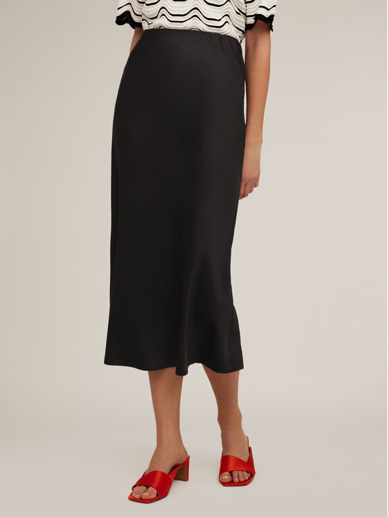Motivi Motivi Spódnica midi 1268Q001131N033 Czarny A-Line Fit
