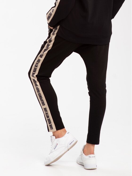 Look Made With Love Look Made With Love Spodnie dresowe Look834 Salsa Czarny Baggy Fit