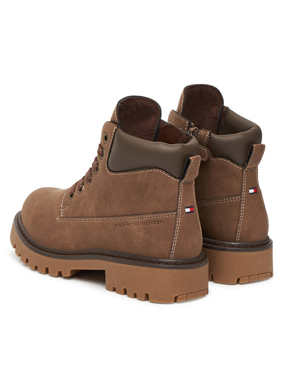 Tommy Hilfiger Tommy Hilfiger Trapper stila apavi T3X5-34125-1269509 D Brūns