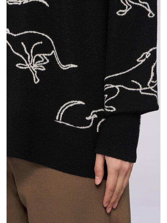 Trussardi Trussardi Cardigan M7526001142N033 Nero Over Fit