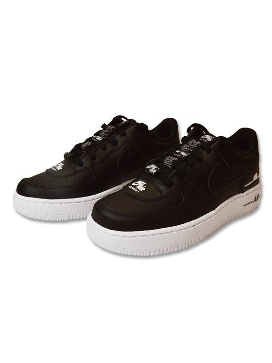 Nike Nike Buty halowe Air Force 1 LV8 3 GS Czarny