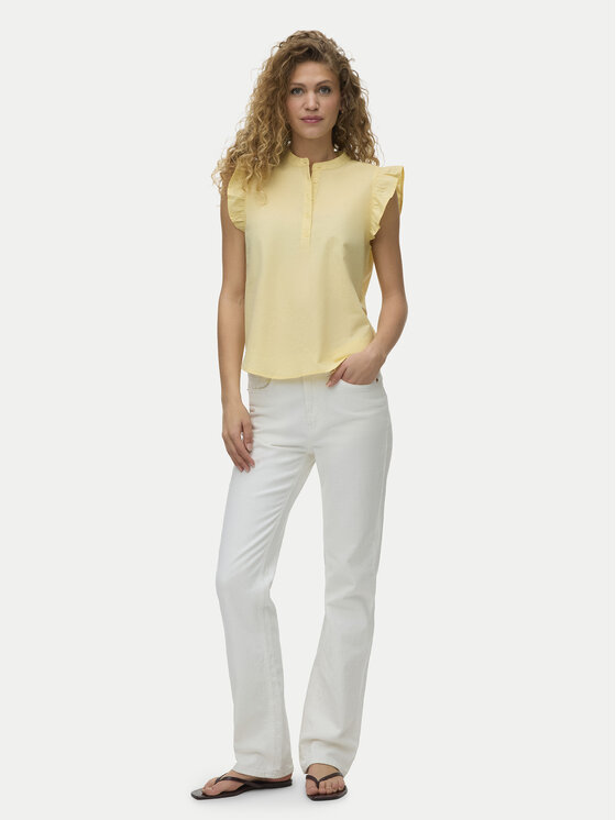 Vero Moda Vero Moda Bluse Selma 10345667 Hellgelb Regular Fit
