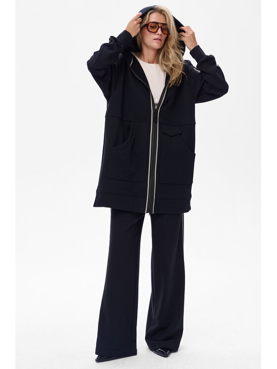 blue shadow blue shadow Bluza Olenka Czarny Regular Fit