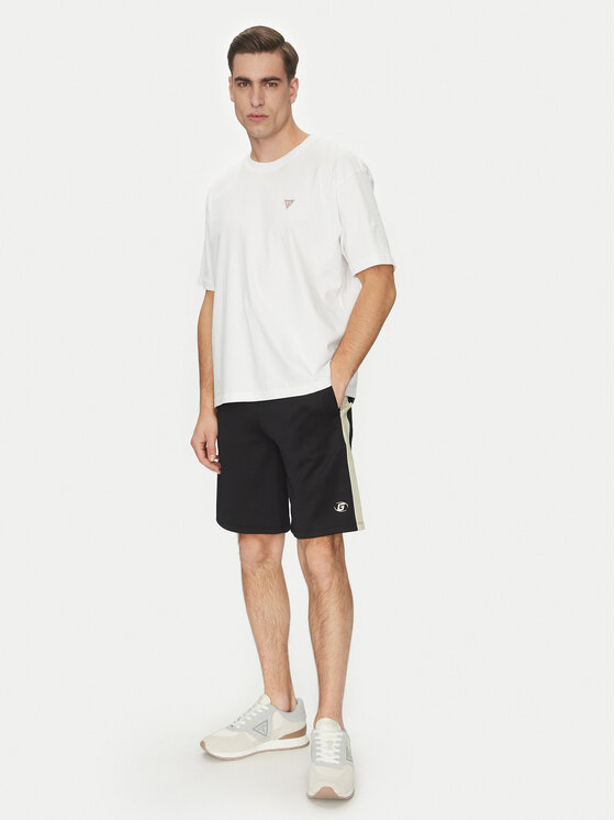Guess Guess Sportske kratke hlače Z5GD08 KCRU2 Crna Loose Fit