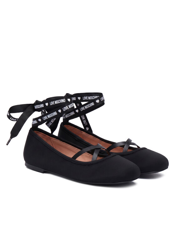 LOVE MOSCHINO LOVE MOSCHINO Baleriny JA11141G1PIM0000 Czarny