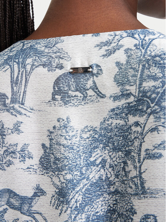 Fracomina Fracomina Kleid für den Alltag FS26SD1010W435K5 Hellblau Regular Fit