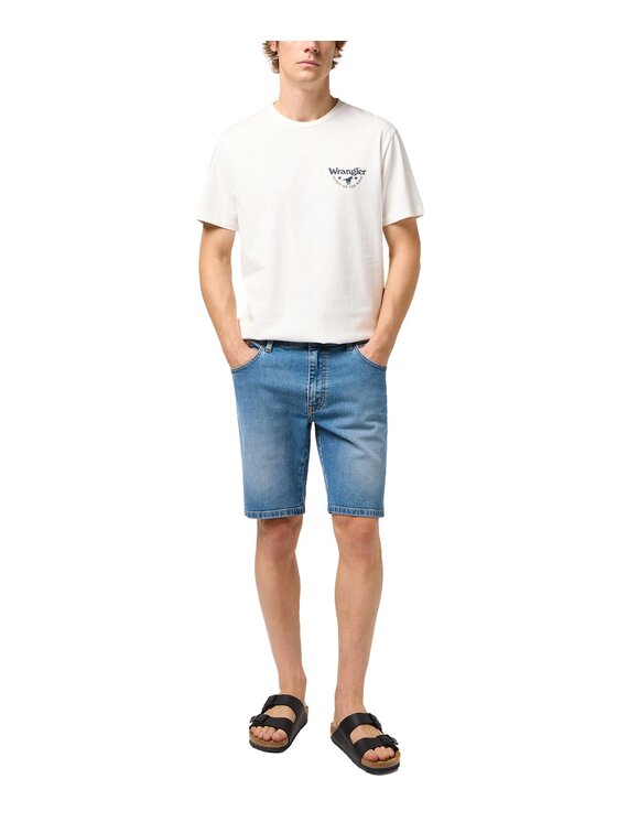 Wrangler Wrangler Szorty jeansowe 112350658 Niebieski Regular Fit