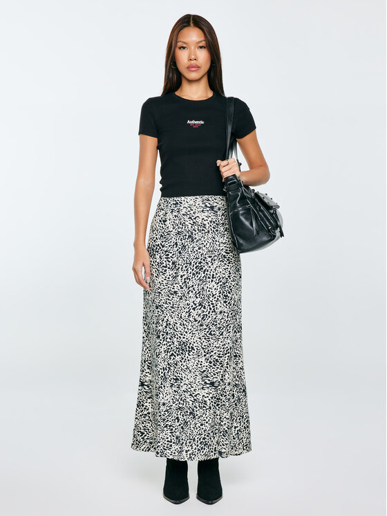 BIG STAR BIG STAR Spódnica midi ARCELIA Czarny Basic Fit