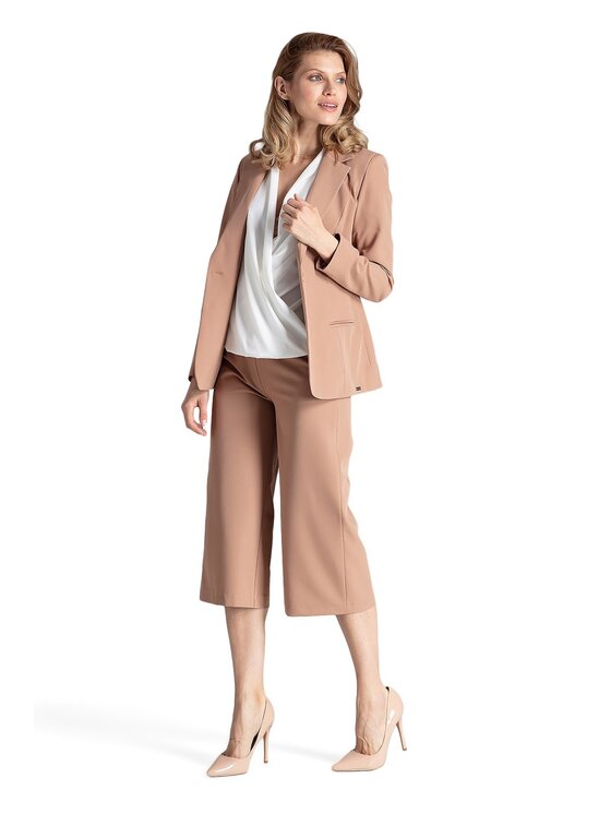 FIGL FIGL Σακάκι M653 Καφέ Regular Fit