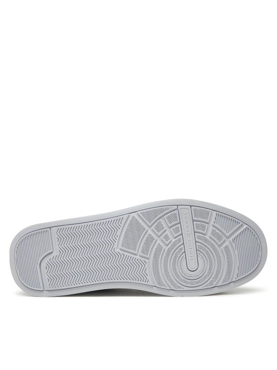 Tommy Hilfiger Tommy Hilfiger Sneakersy Th Court Lth Detail Ess FM0FM05367 Granatowy