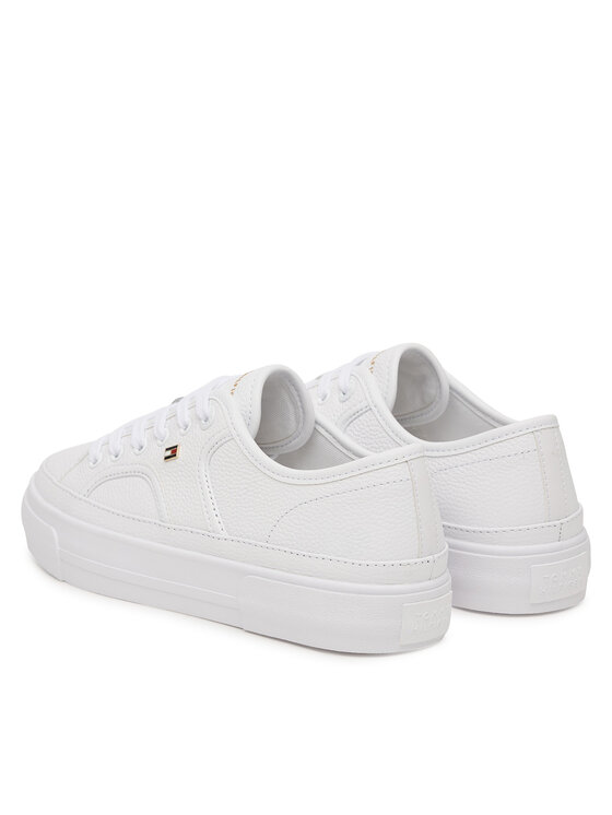 Tommy Hilfiger Tommy Hilfiger Sportcipők Platform Vulc Piping Ltr FW0FW09393 Fehér