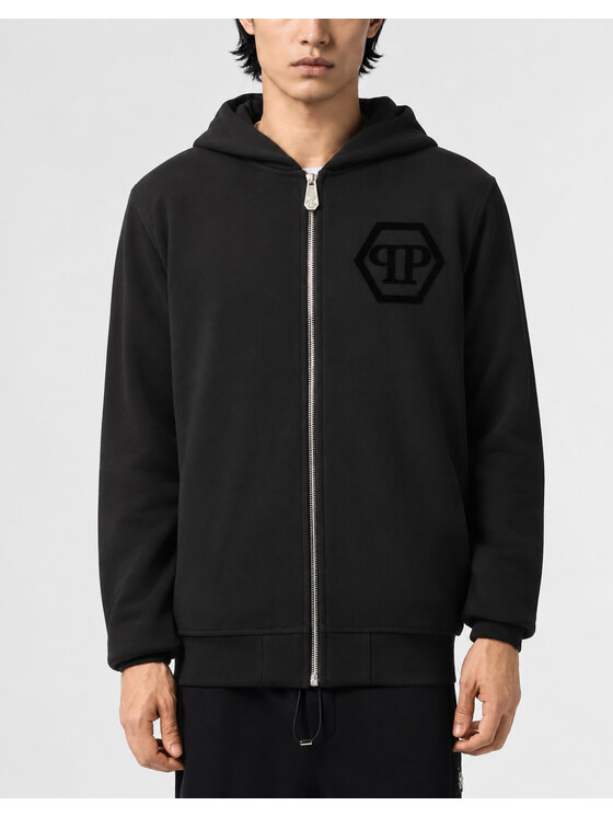 PHILIPP PLEIN PHILIPP PLEIN Felpa 31312 Nero Athletic Fit