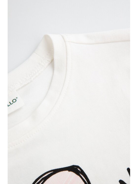 Coccodrillo Coccodrillo T-Shirt ZC5143104LGD-003 Écru Regular Fit