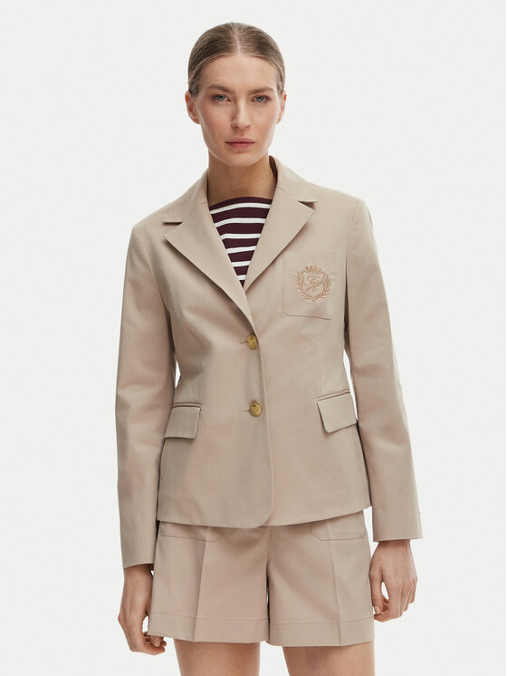 Tommy Hilfiger Tommy Hilfiger Sakoi WW0WW47179 Bež Slim Fit