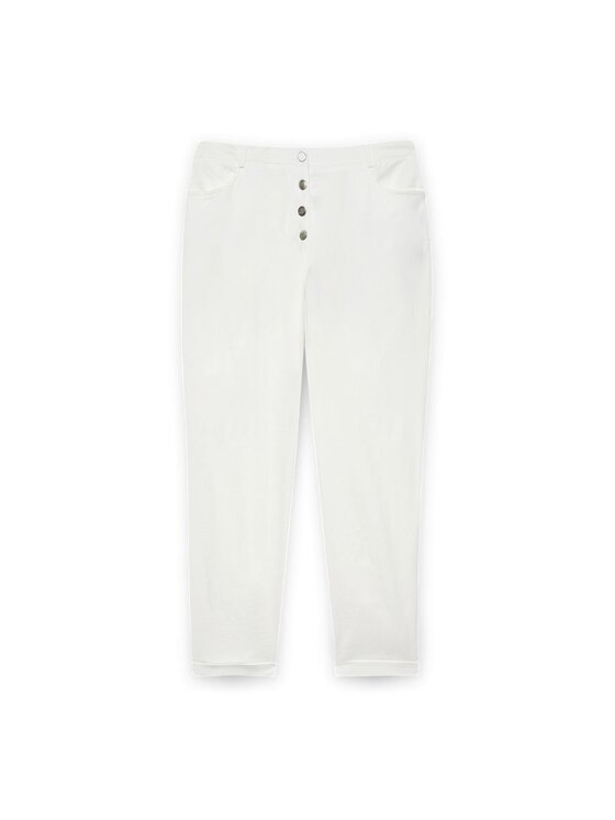 Fiorella Rubino Fiorella Rubino Pantaloni di tessuto P699L002144N011 Bianco Regular Fit