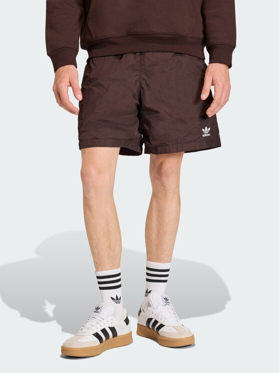 adidas adidas Szorty materiałowe 152181 Brązowy Regular Fit
