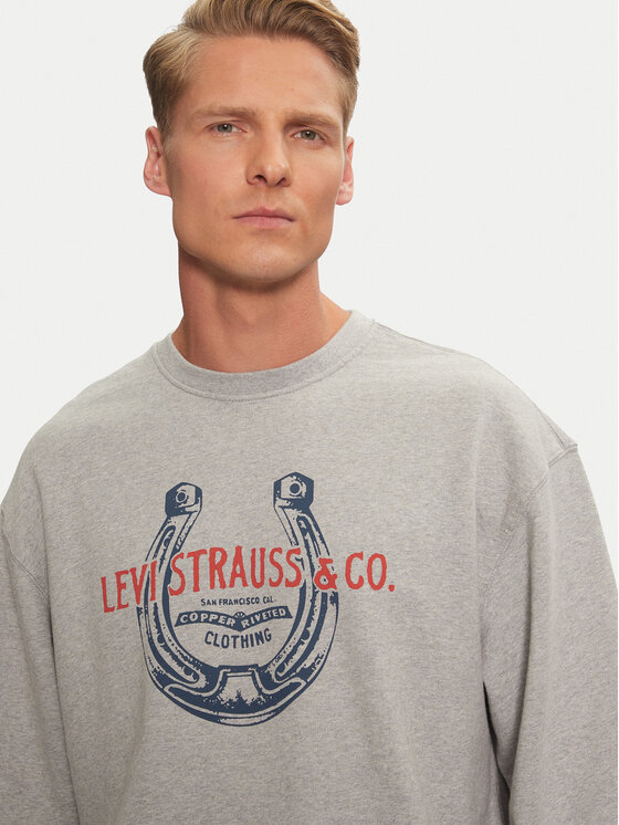 Levi's® Levi's® Bluza Graphic 38712-0313 Szary Relaxed Fit