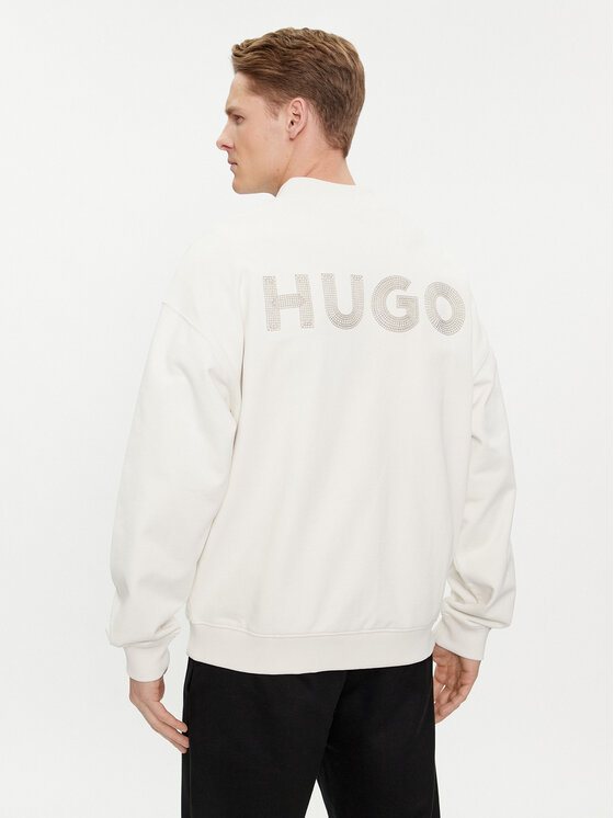 HUGO Hugo Felpa 50509978 Bianco Oversize