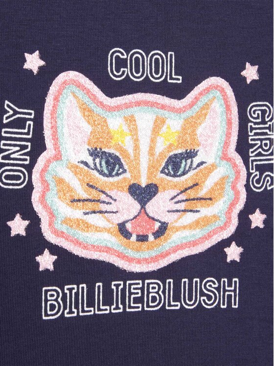 Billieblush Billieblush Majica dugih rukava U15A39 Tamnoplava Regular Fit