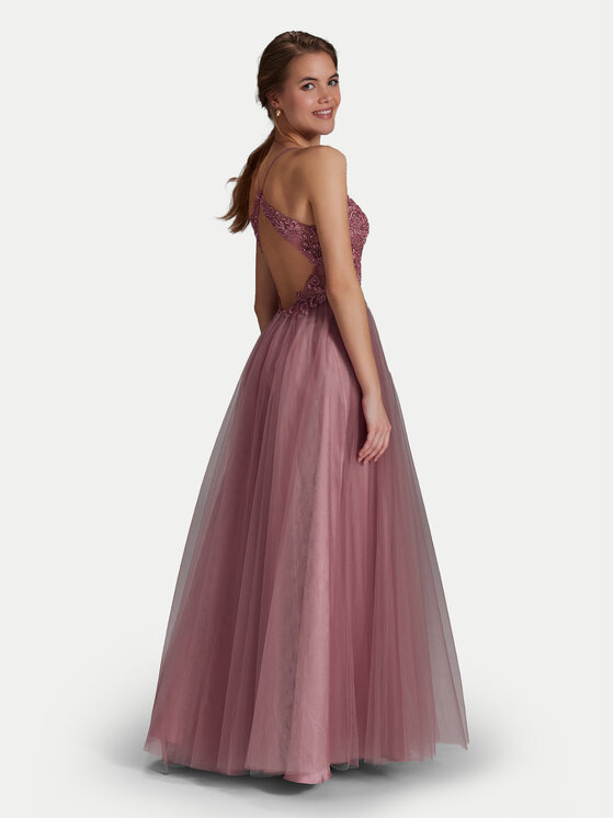 Hey Kyla Hey Kyla Večerna obleka 5AG017HK Roza Regular Fit