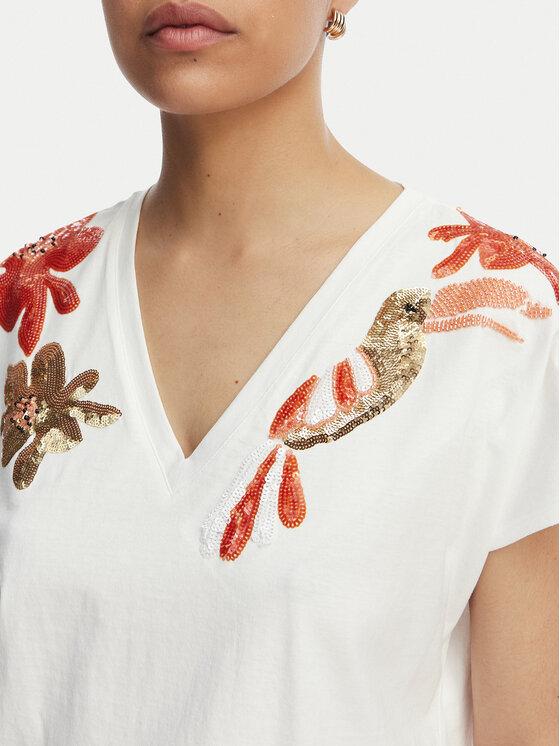 LOLA CASADEMUNT LOLA CASADEMUNT T-Shirt MS2615002 Weiß Regular Fit