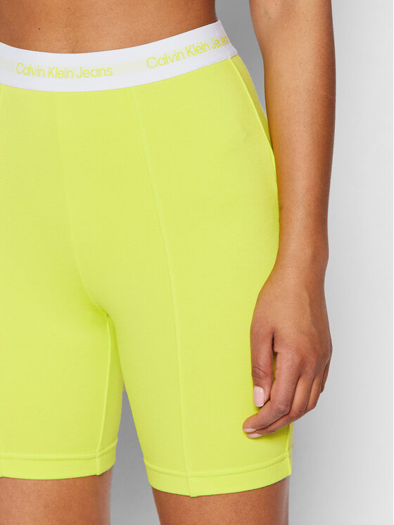 Calvin Klein Jeans Calvin Klein Jeans Szorty sportowe J20J218045 Zielony Slim Fit